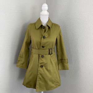 Ropé Picnic Green Trench Coat